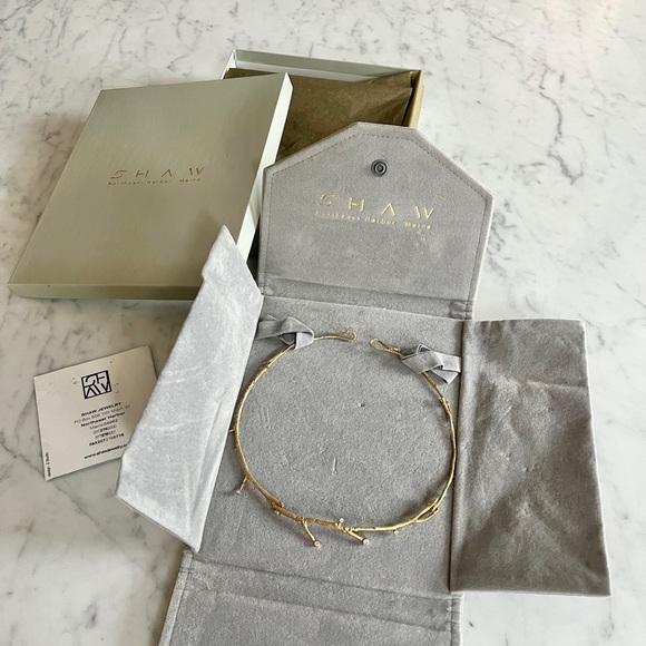 Shaw 18K Gold Diamond Twig Necklace - Picture 1 of 14